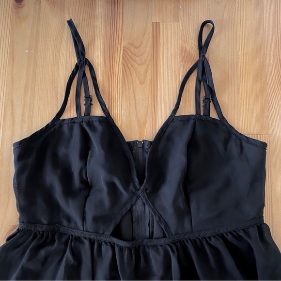 NWOT Wet Seal Sheer Black Midi Dress - Picture 5 of 16